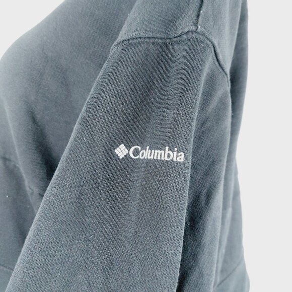 Columbia Women's Black Trek Colorblock Crew Neck Pullover Cropped Sweatshirt XL - Picture 9 of 14